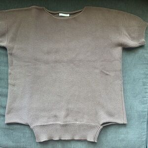 CHLOE Brown Crew Neck Sweater